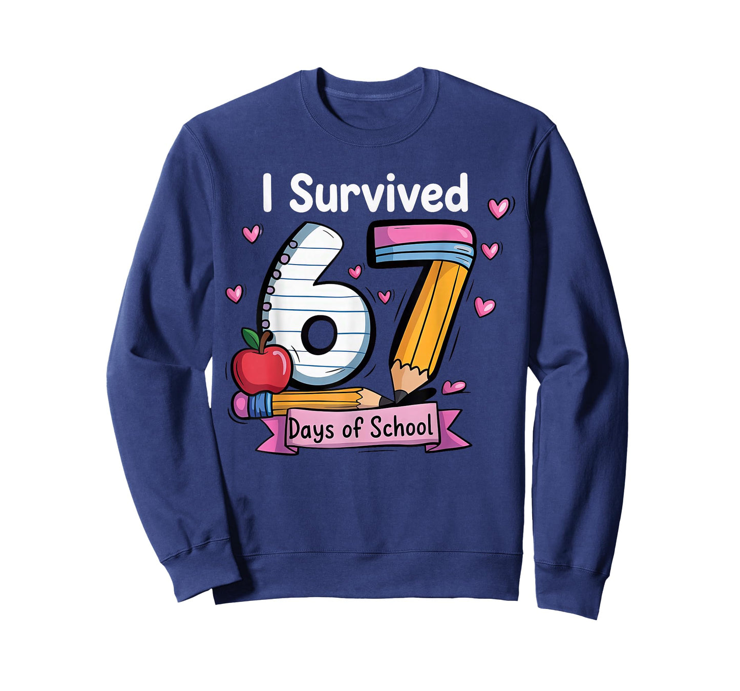 I Survived 67 Days of School Teacher Student Six Seven Meme T-Shirt