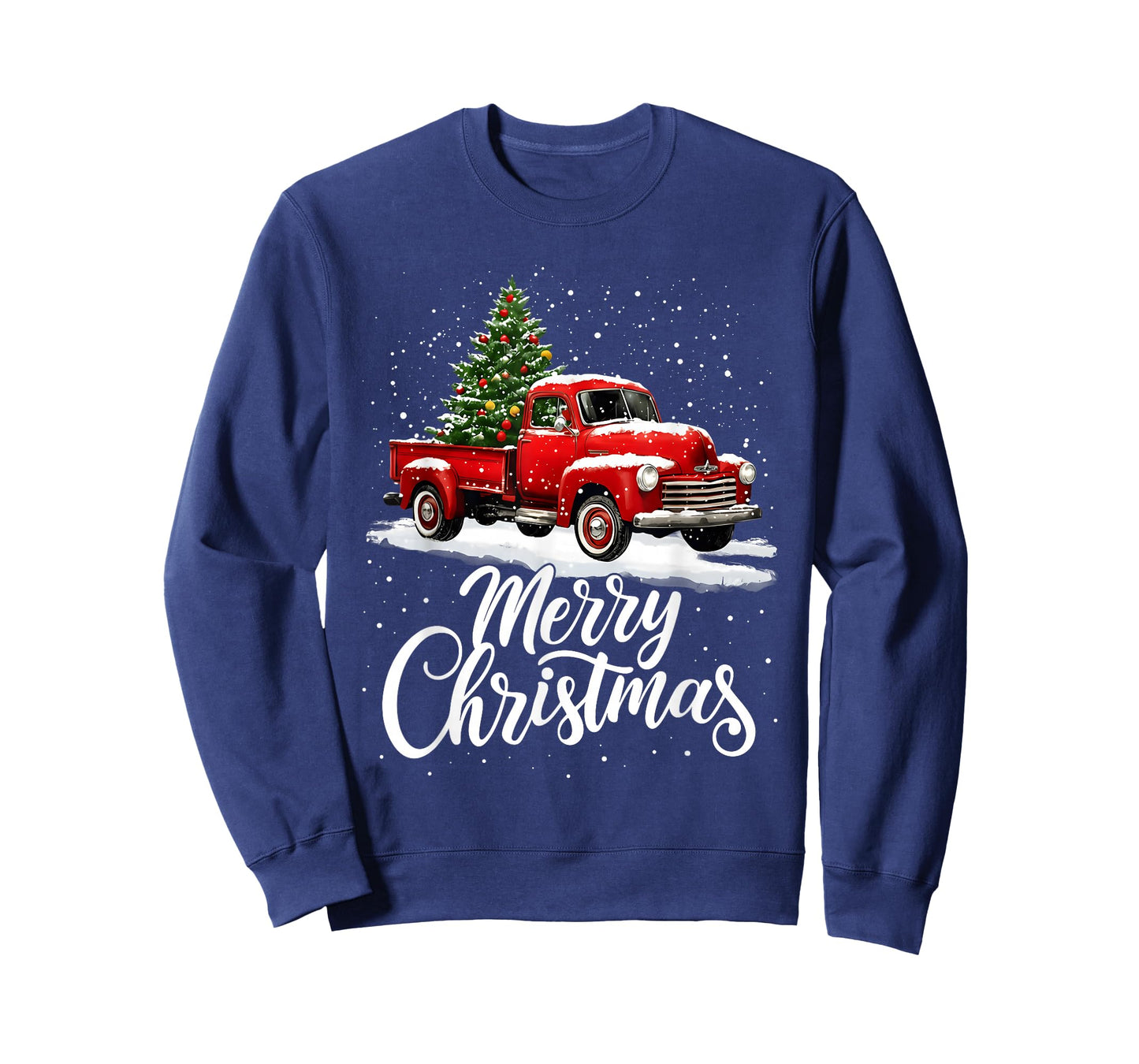 Merry Christmas Red Truck Family Matching Christmas Pajama T-Shirt