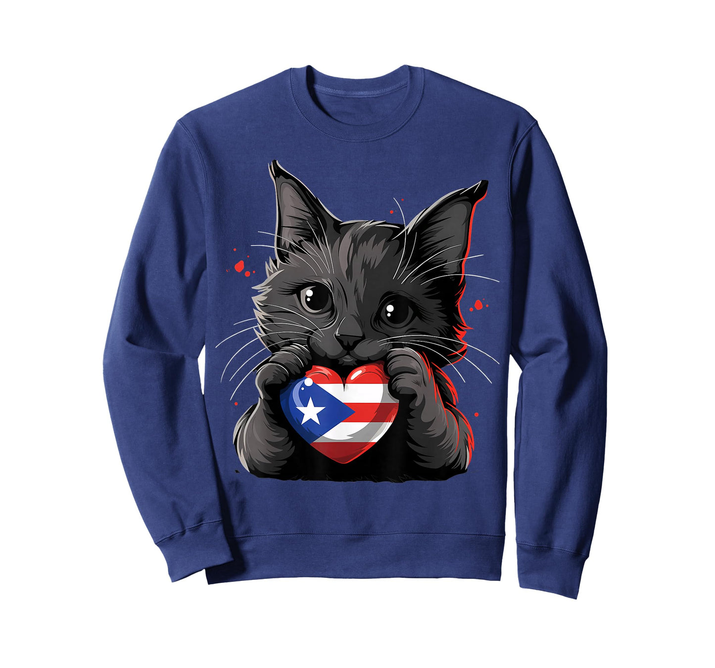 Puerto Rico Flag Cat Boricua Puerto Rican Flag T-Shirt
