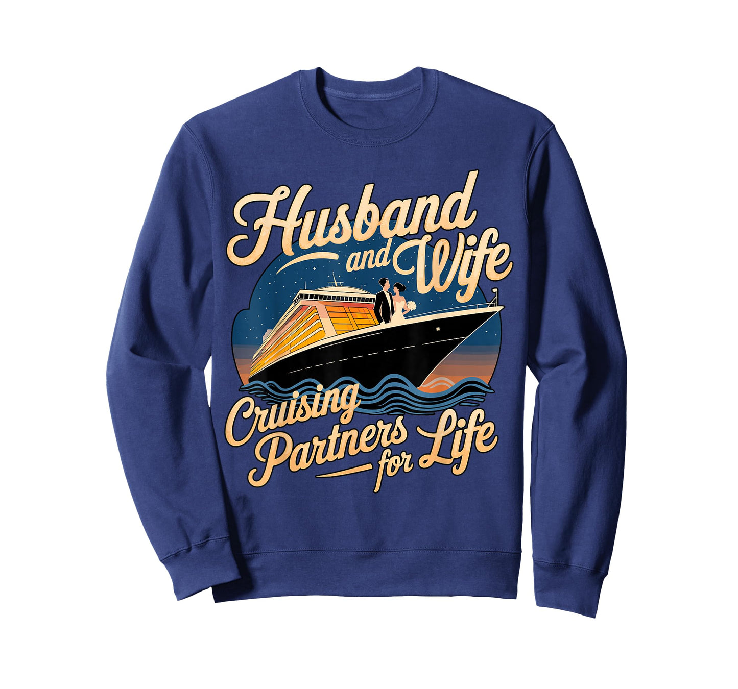 Husband and Wife Cruising Partners for Life Cruise Vacation T-Shirt