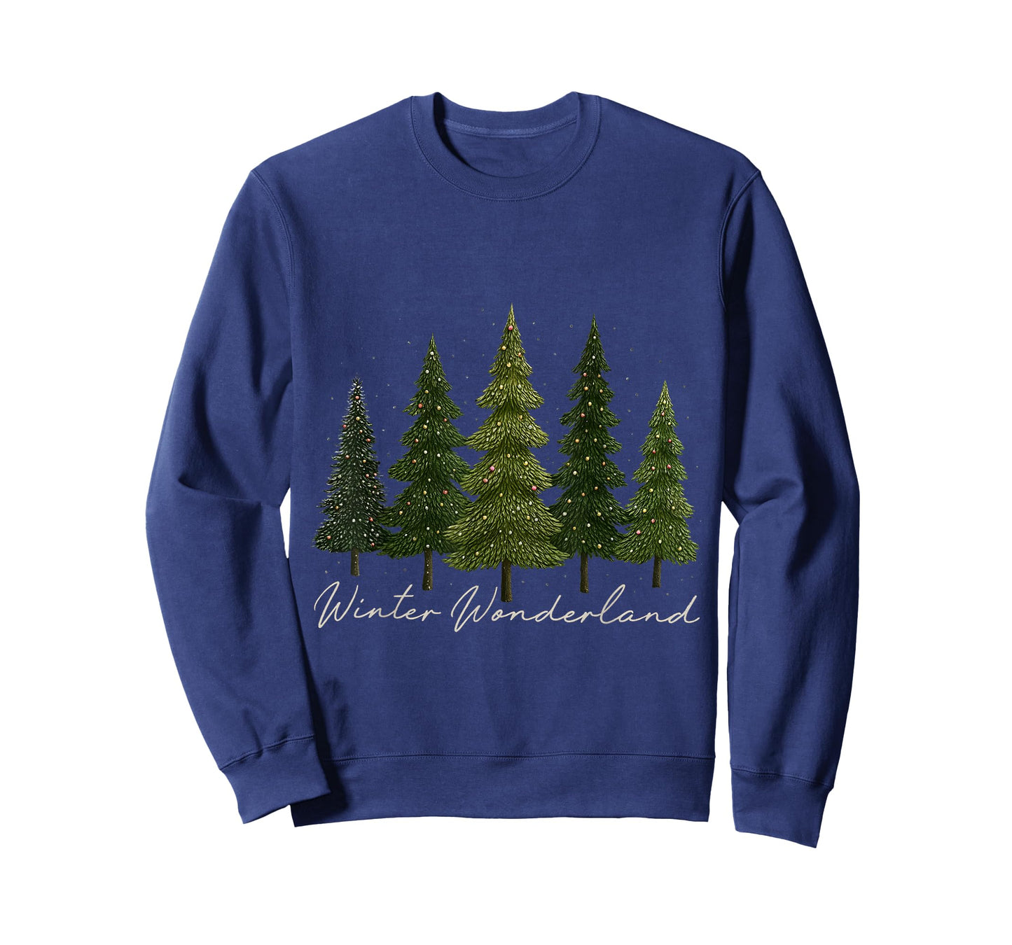 Winter Wonderland Snowy Forest Holiday Scene T-Shirt