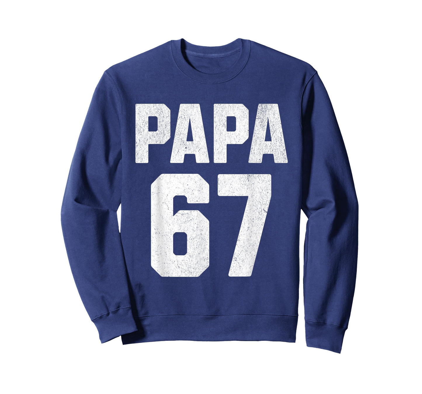 Vintage Papa 67 Six Seven Meme Papa Joke 67 Meme Funny T-Shirt
