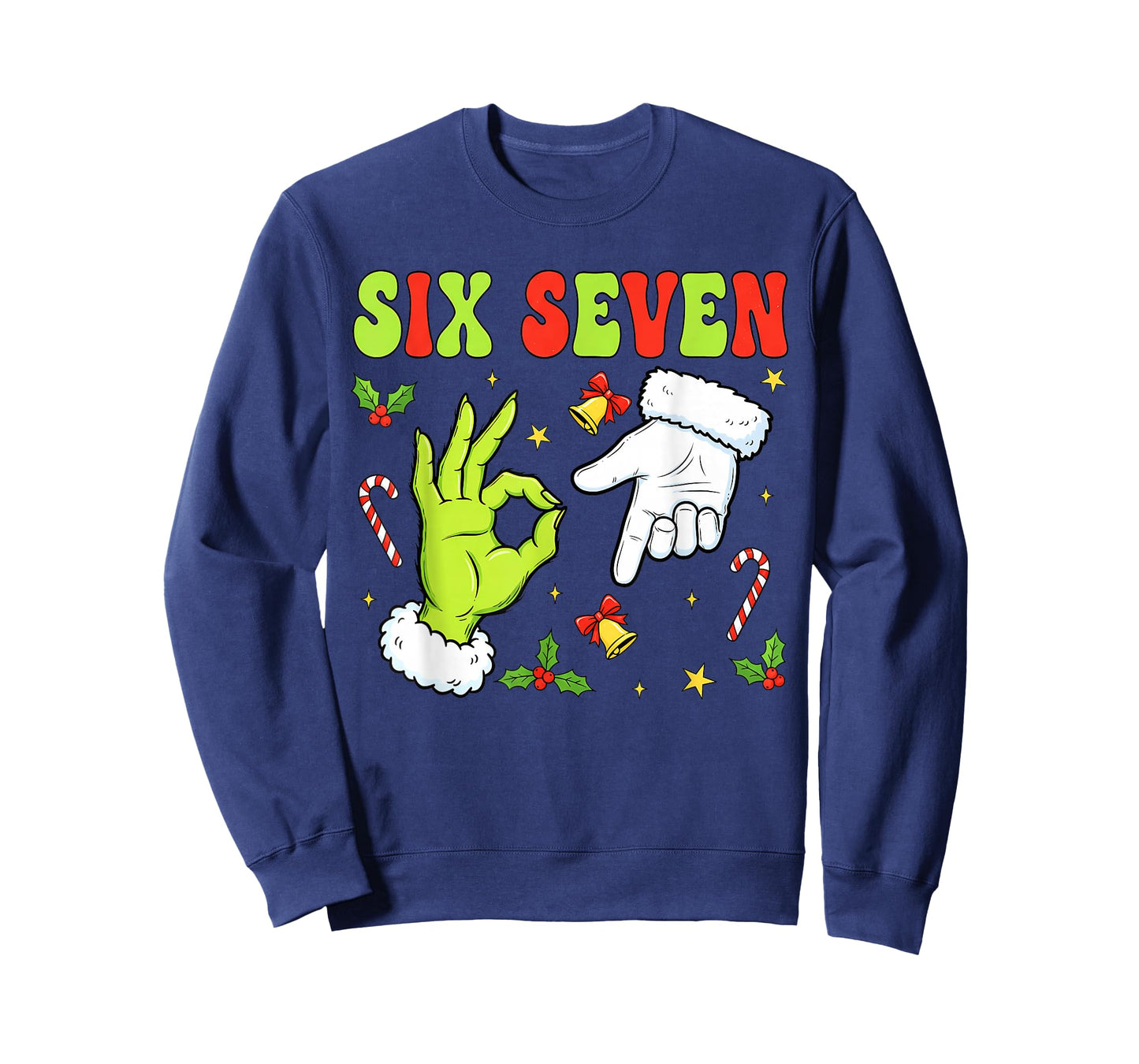 Trending Six Seven Christmas Meme 67 Xmas Funny Christmas T-Shirt
