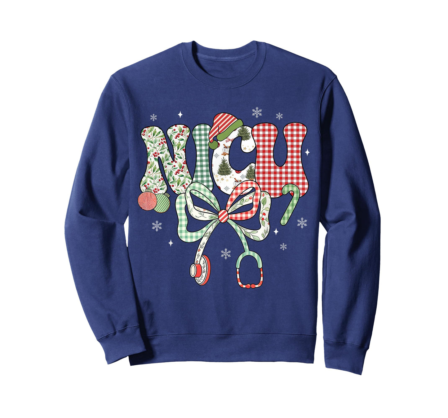 NICU Nurse Christmas Retro Neonatal Intensive Care Unit T-Shirt