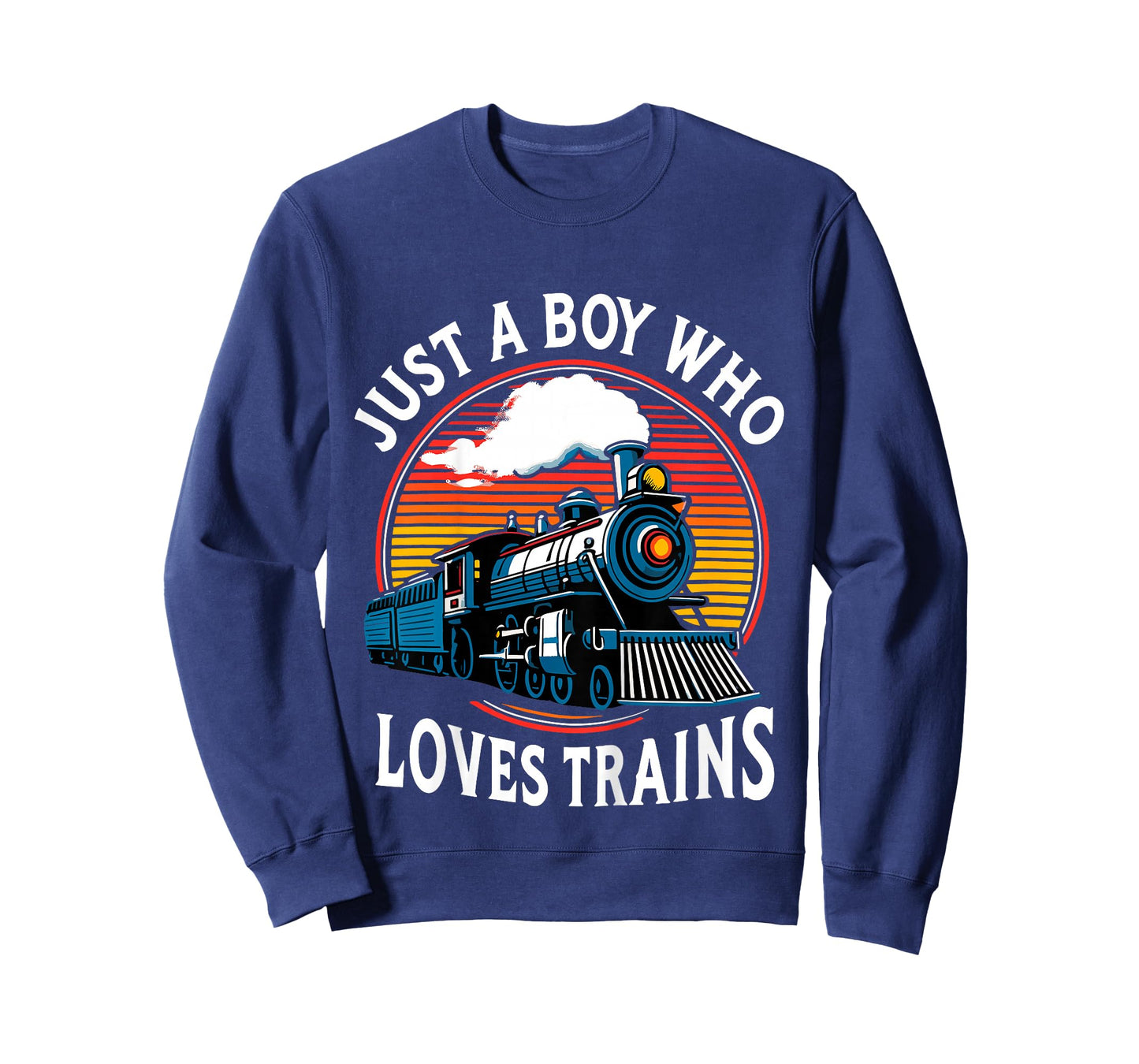 Kids Just A Boy Who Loves Trains Lover Toddler T-Shirt