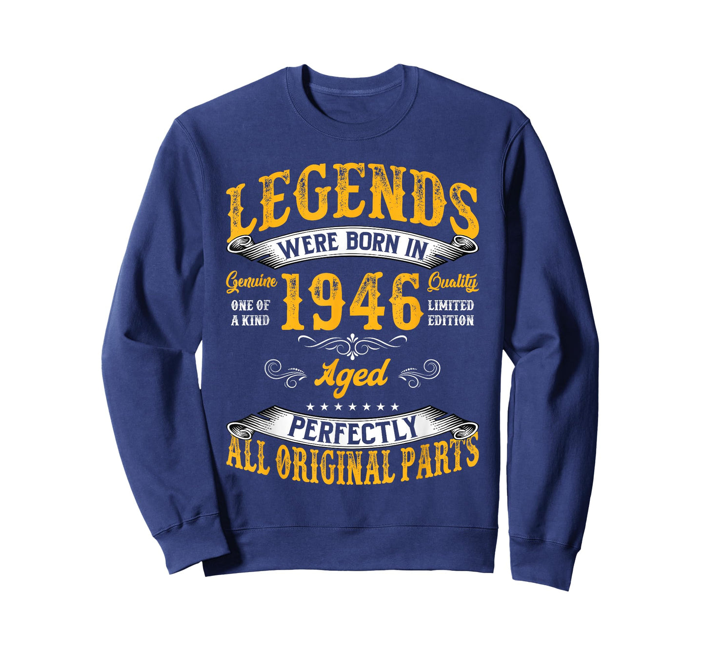 Vintage 80 Birthday Shirt for Men Legends were Born in 1946 T-Shirt