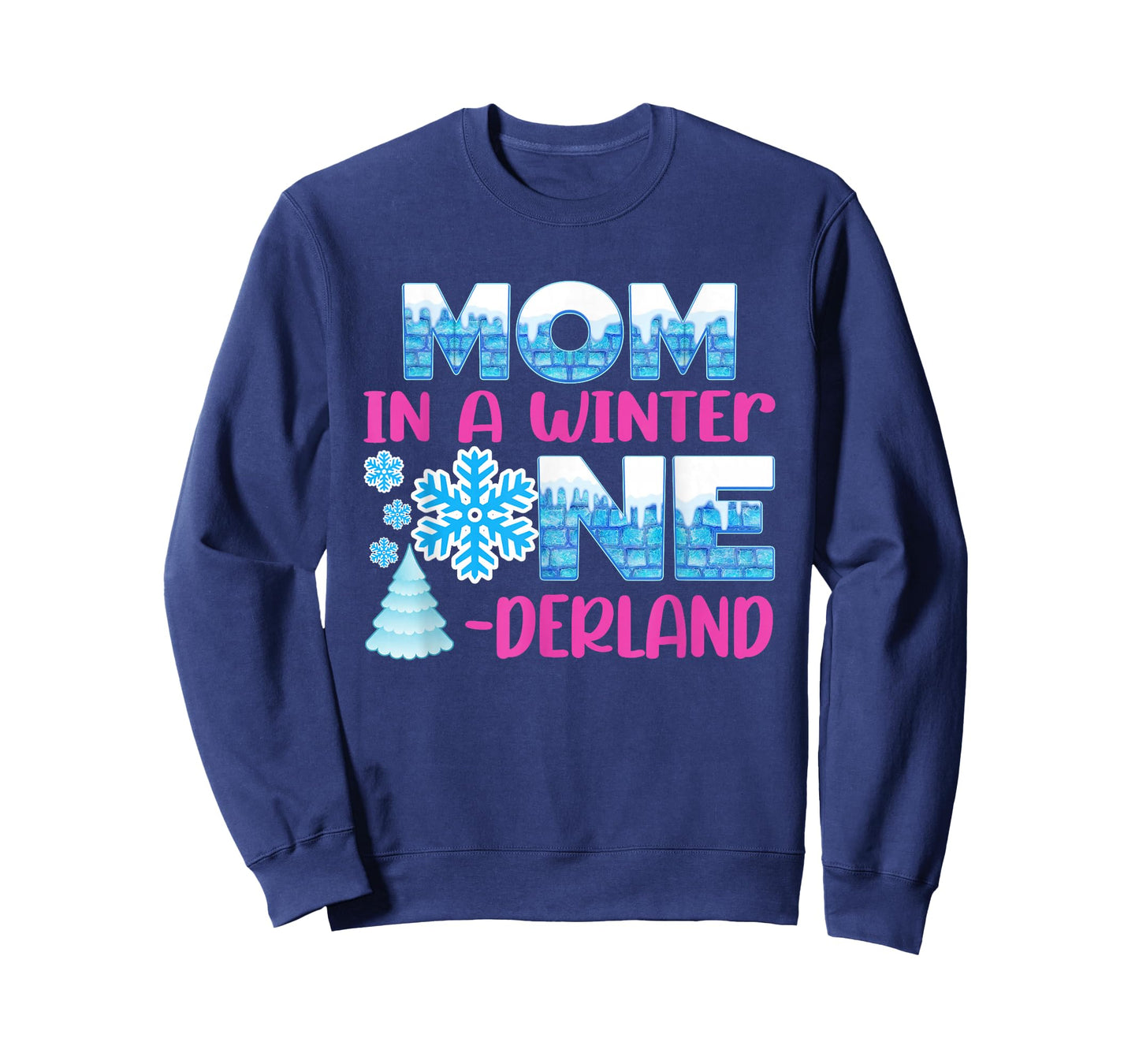 Mom in A Winter Onederland Bday Girl Sweet Snowflake T-Shirt