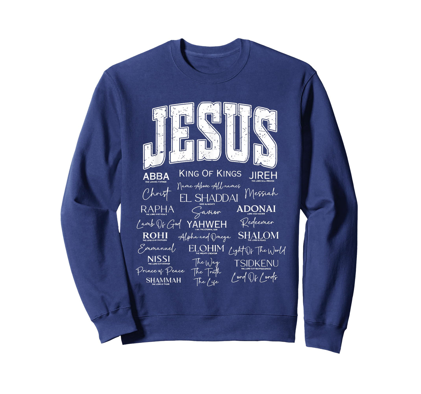 Jesus is King Names of God Hebrew Christian Worship Jesus T-Shirt