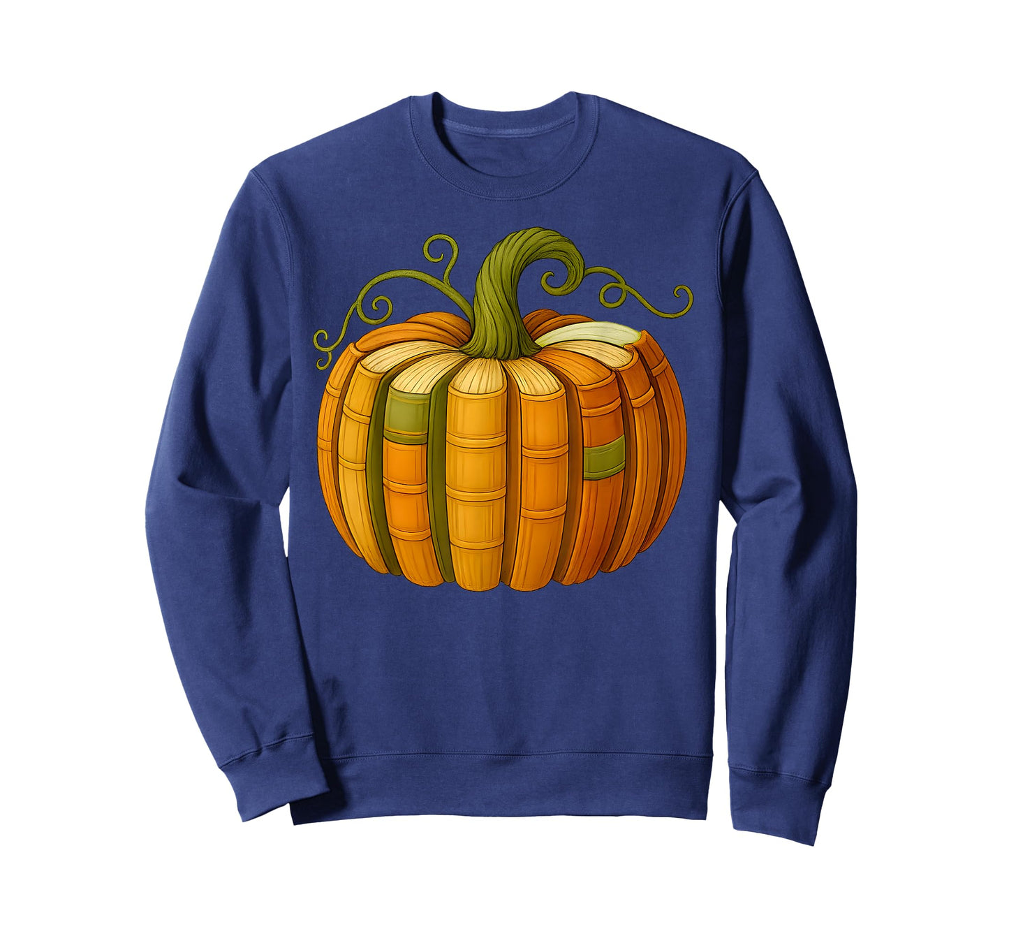 Pumpkin Made Out of Books Tee Reading Halloween Teacher Fall T-Shirt