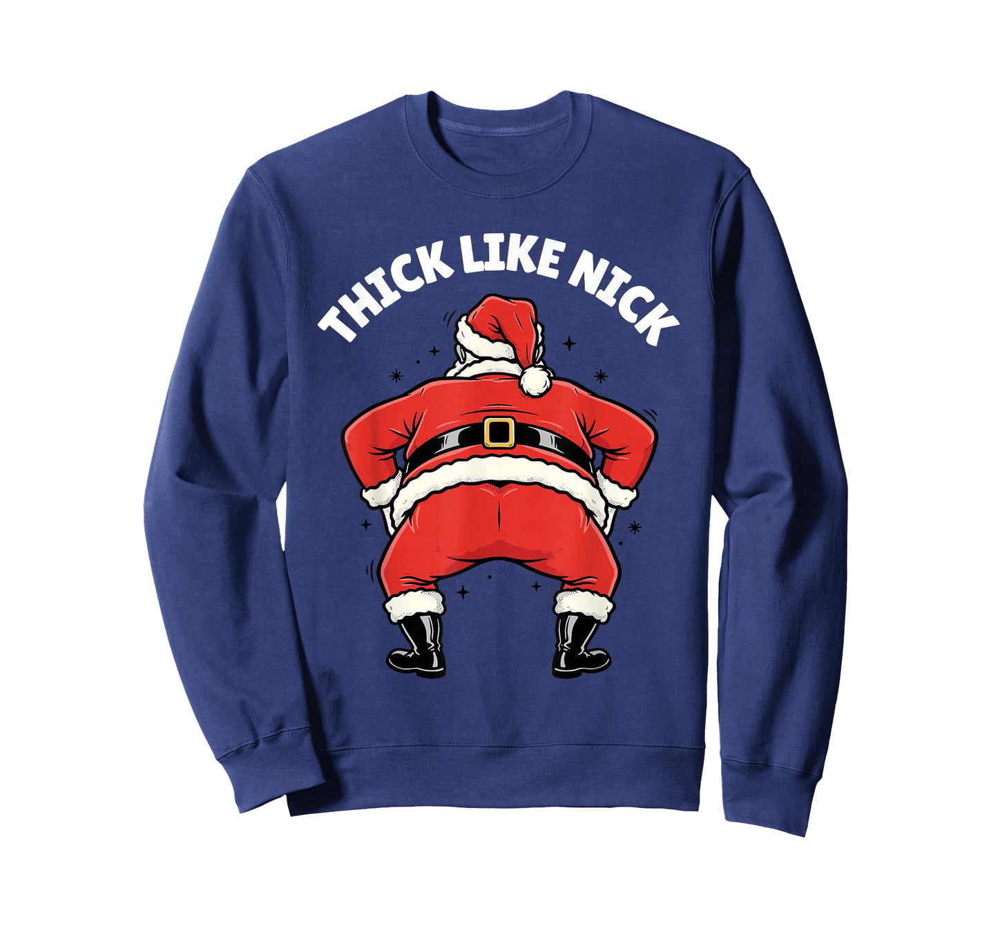 Thick Like Nick Funny Christmas Santa T-Shirt