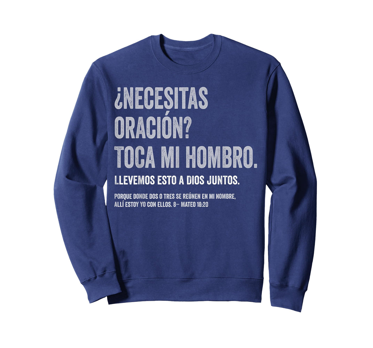¿Necesitas oración? Toca mi Hombro Christian Spanish Verse T-Shirt