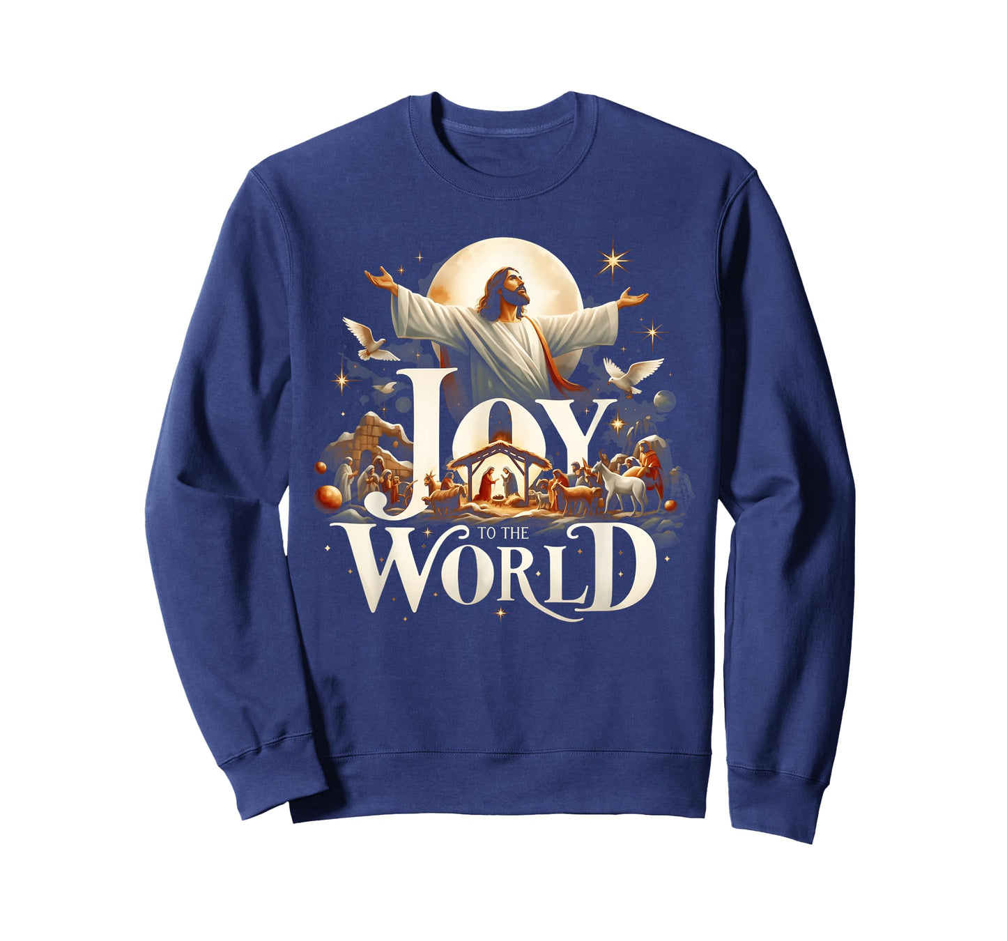 Christmas Nativity Christian Birth of Jesus Joy to The World T-Shirt