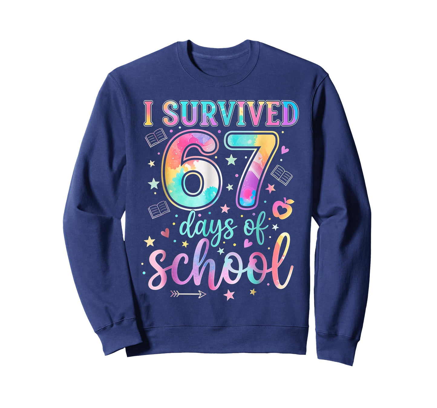 100 Days of School I Survived 67 Days of School Teacher 67 T-Shirt