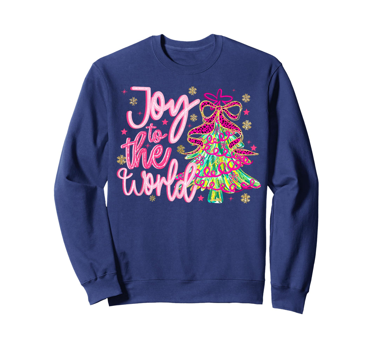 Joy to The World Jesus Christian Xmas Tree Holiday Christmas T-Shirt