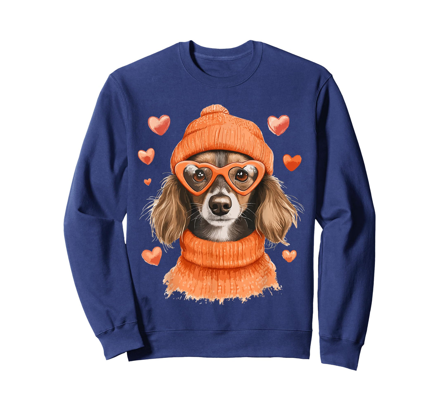 Sausage Dog Heart Doxie Girl Valentine's Day Women Dachshund T-Shirt