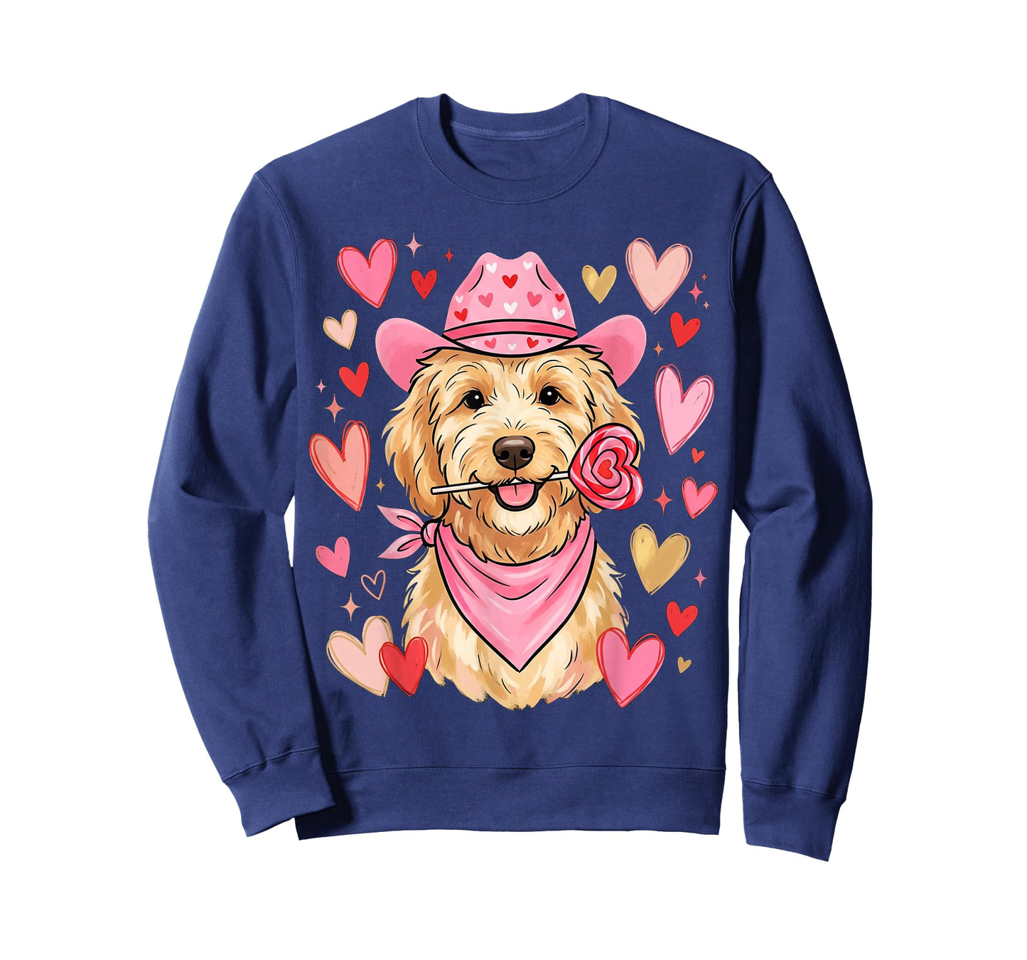 Heart Golden Doodle Love Dog Valentine Goldendoodle T-Shirt