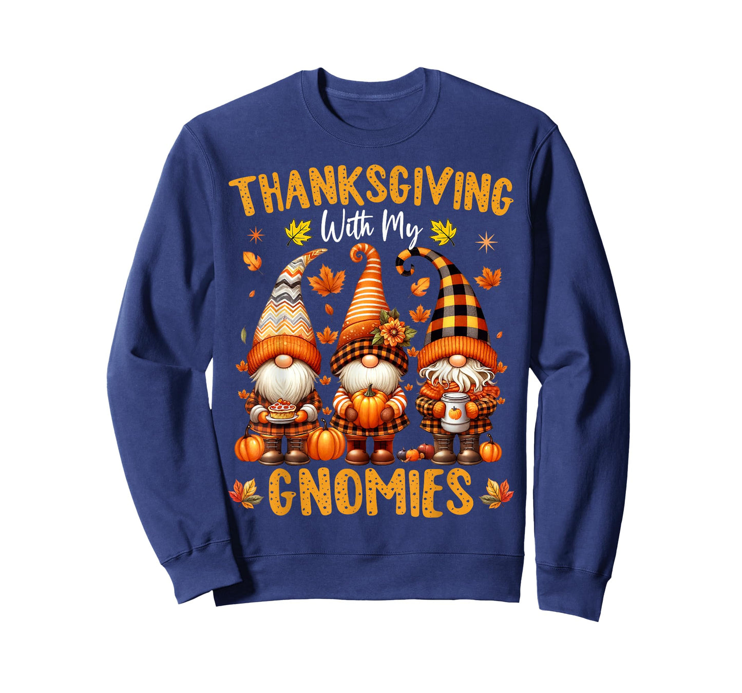Thanksgiving with My Gnomies Funny Autumn Fall Gnomes T-Shirt