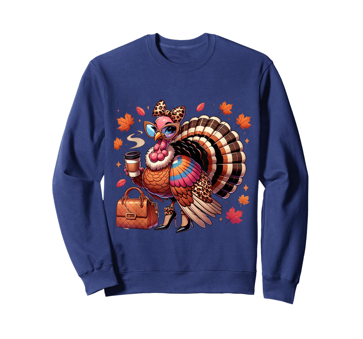 Turkey Coffee Lover,Funny Thanksgiving Fall Outfit Women T-Shirt
