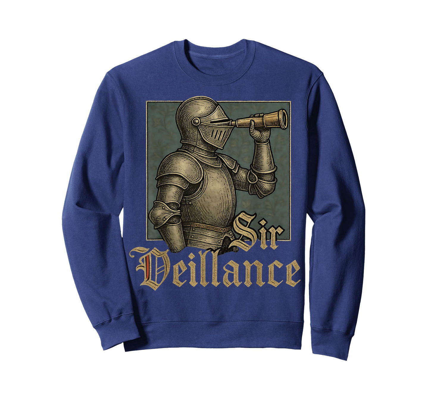 Sir Veillance Medieval Knight Renaissance Meme Funny Graphic T-Shirt