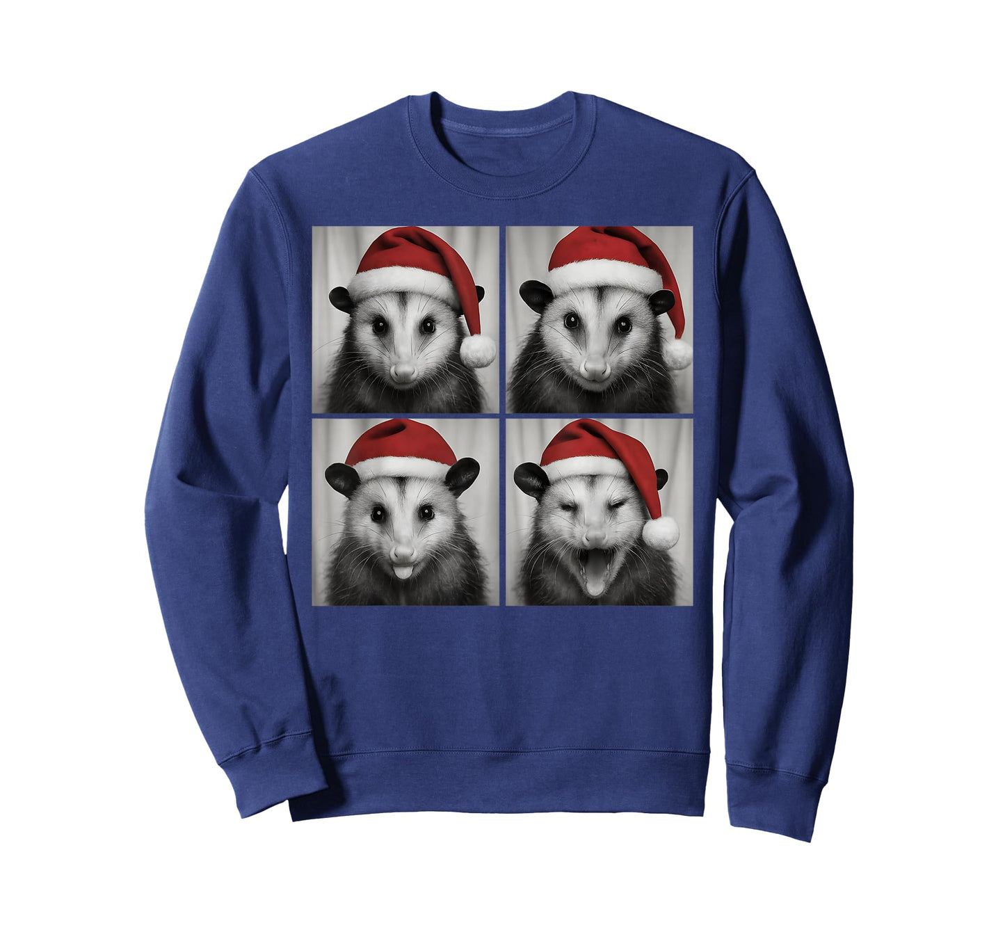 Funny Christmas Opossum Santa Photo Booth T-Shirt
