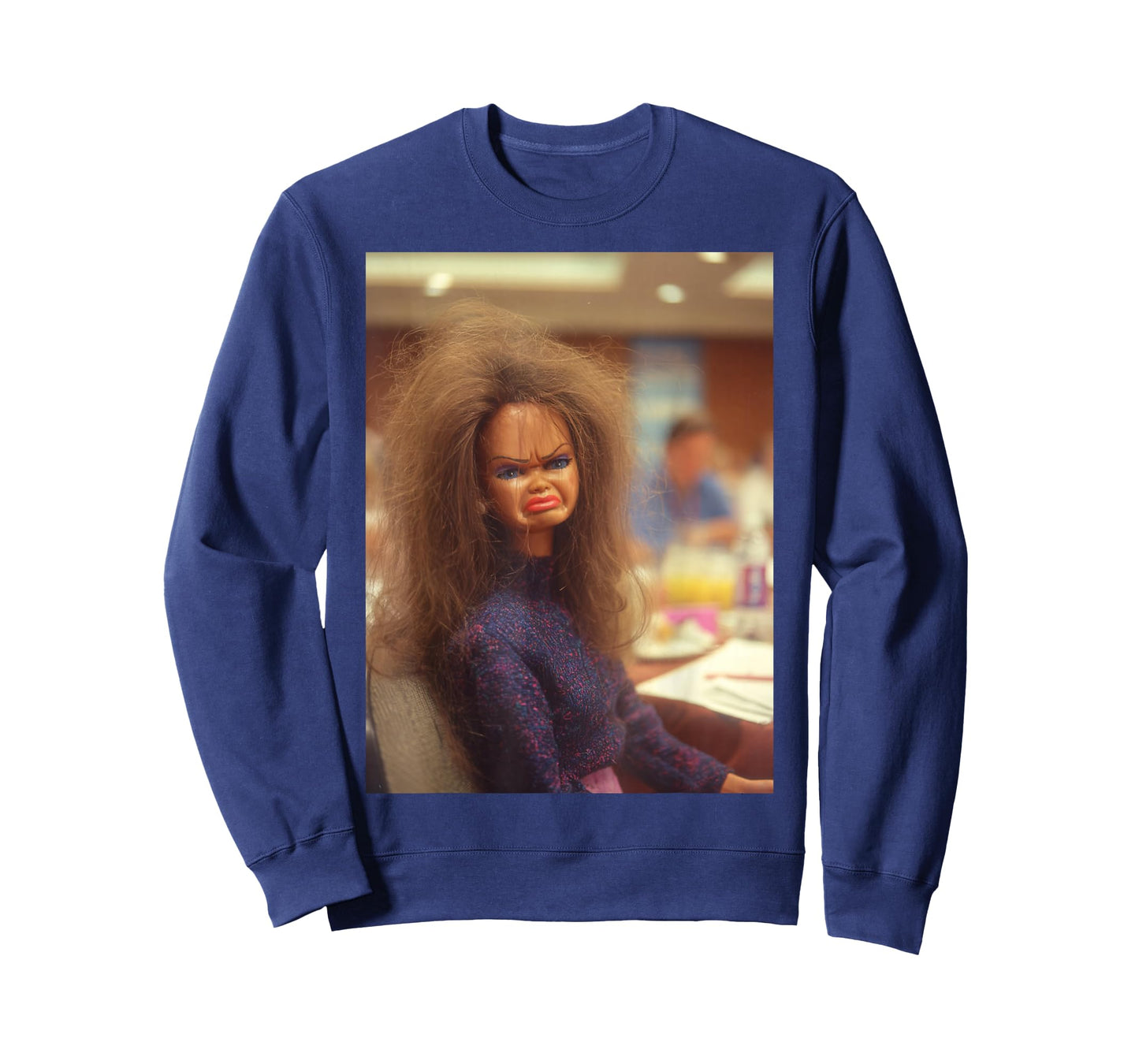 Funny Disgusting Doll face Meme Office Y2K Sarcastic Gift T-Shirt