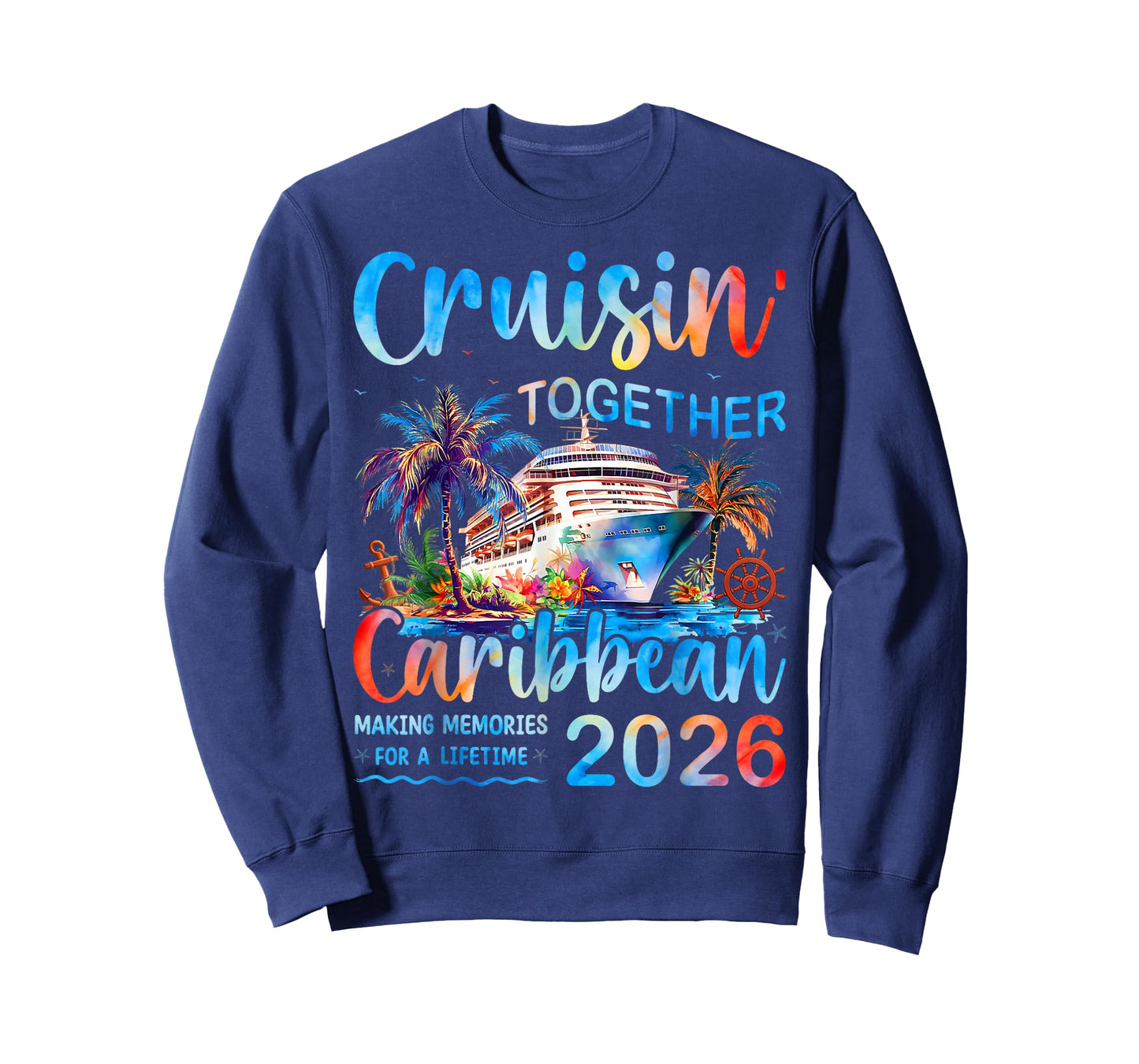 Caribbean Cruise 2026 Family Vacation Cruisin’ Together T-Shirt