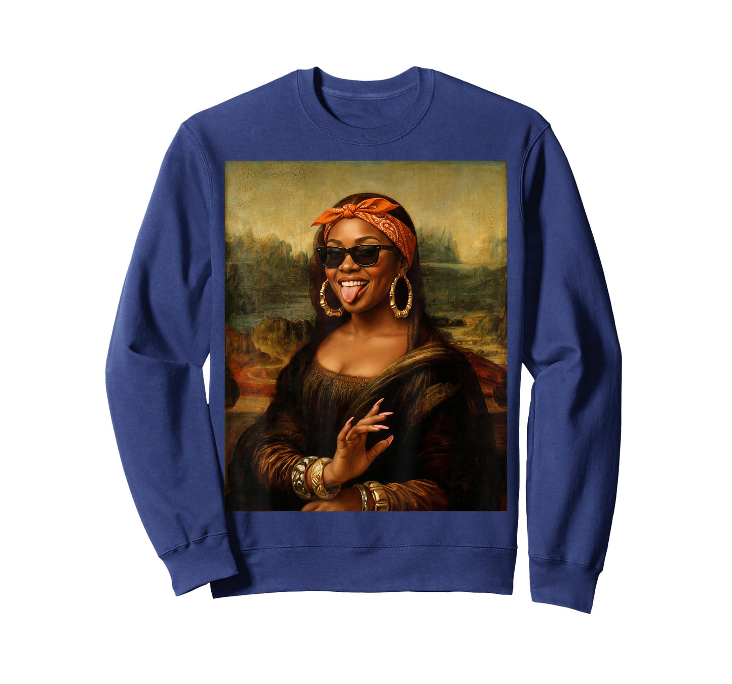 Black Mona Lisa Women Tshirt Black History Month Women T-Shirt