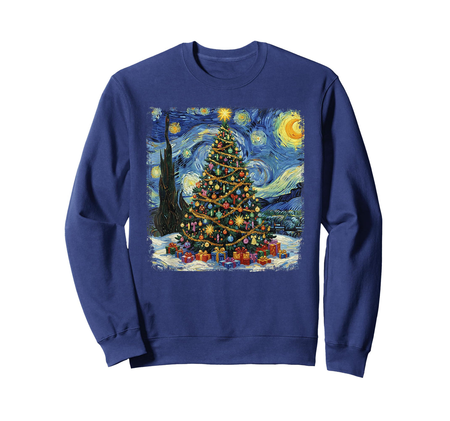 Christmas Tree Van Gogh Starry Night Christmas 2025 T-Shirt