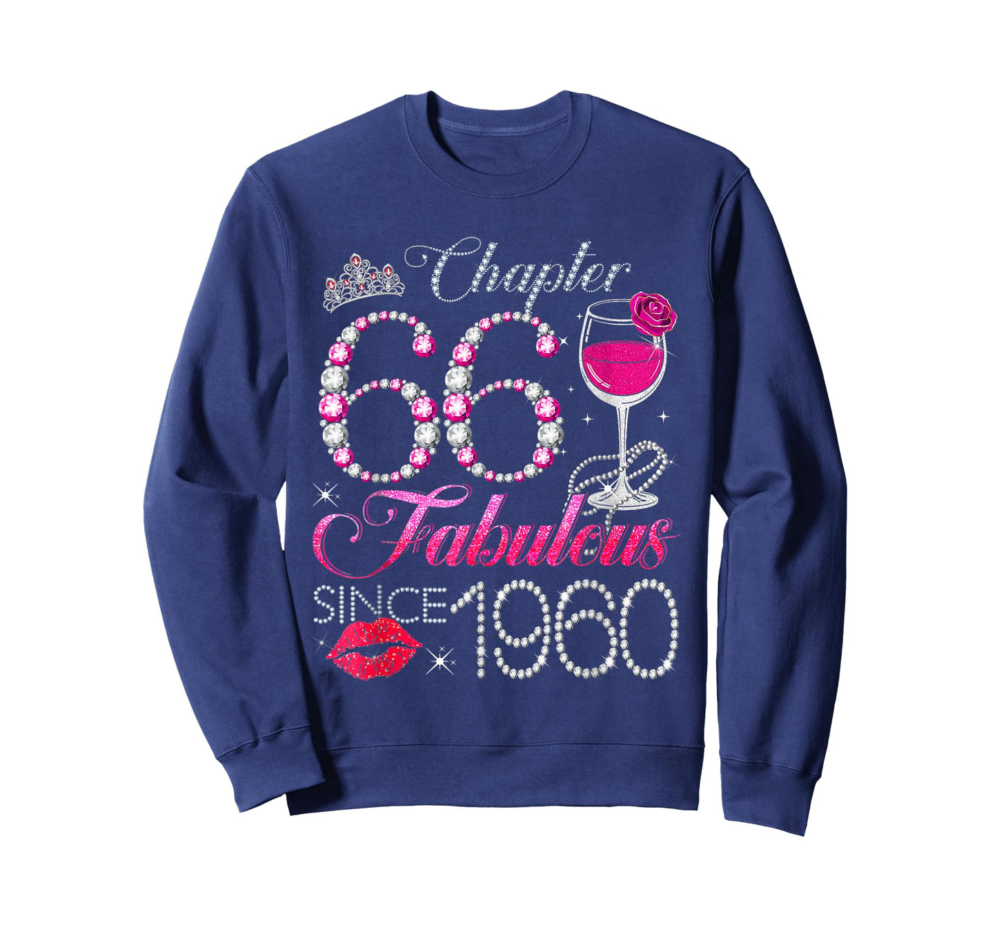 Chapter 66 Fabulous Since 1960 66th Birthday Queen Diamond T-Shirt
