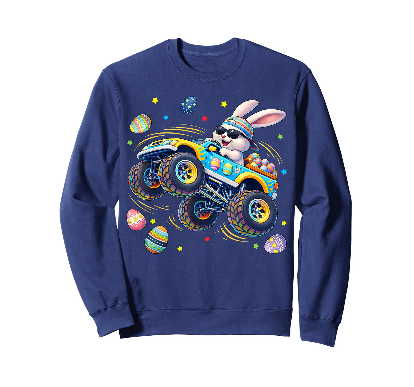 Funny Monster Truck Rabbit Easter Men Boy Toddler Kid T-Shirt