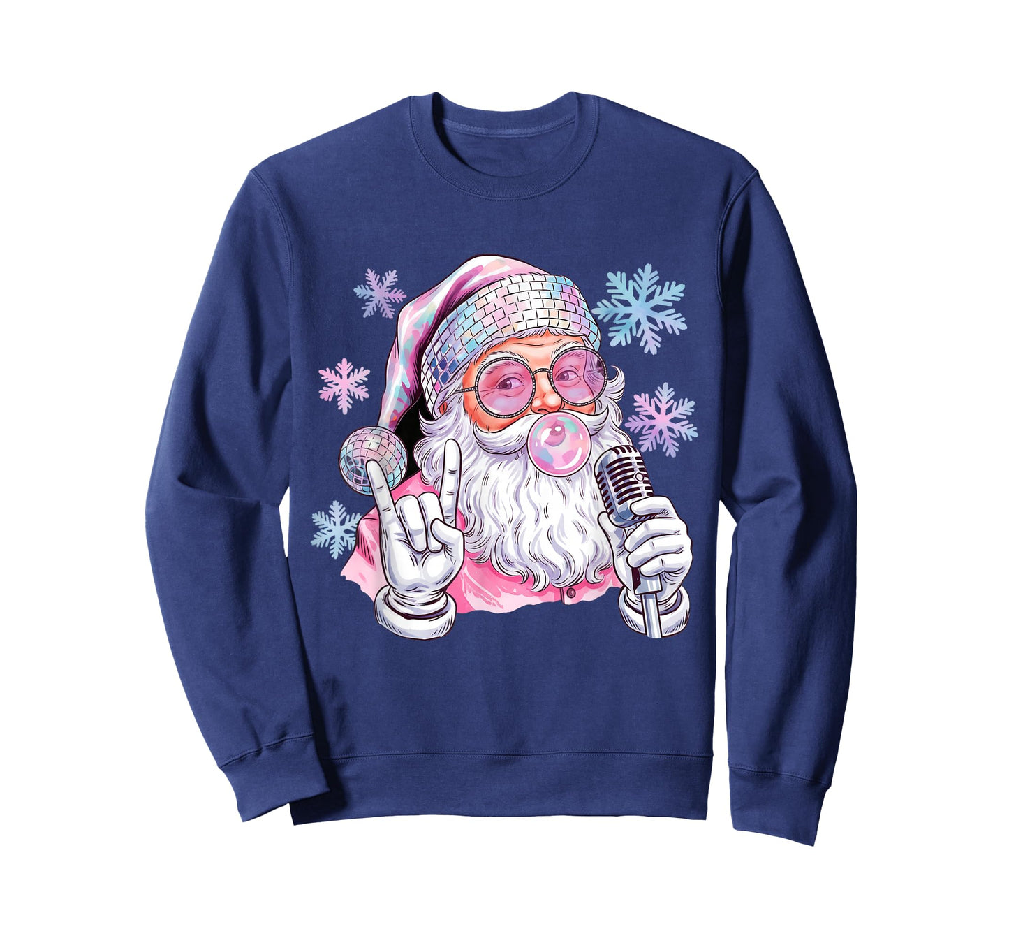 Girls Christmas Santa Bubblegum Christmas T-Shirt