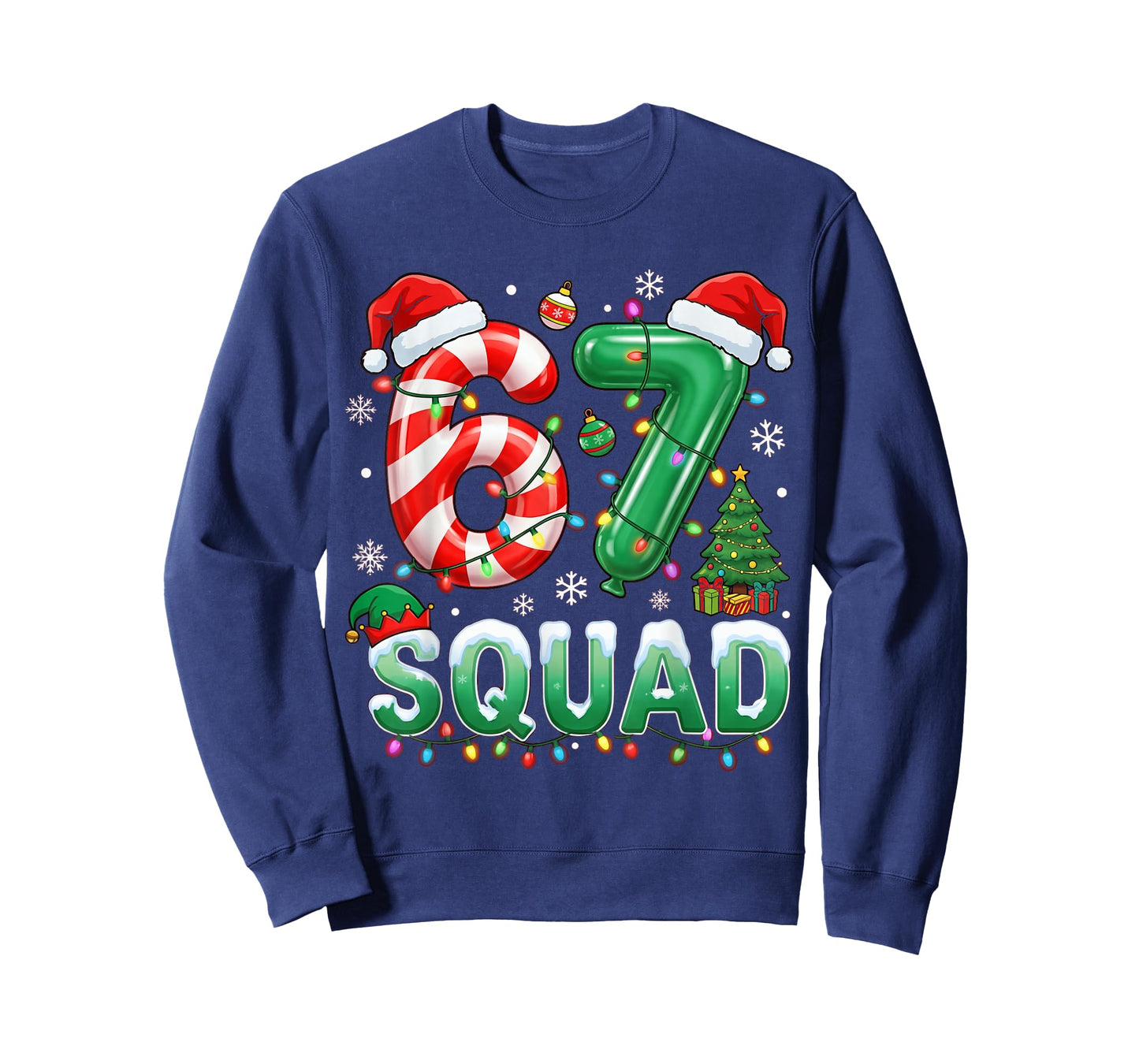 67 Squad Christmas Meme Funny Holiday Trend T-Shirt