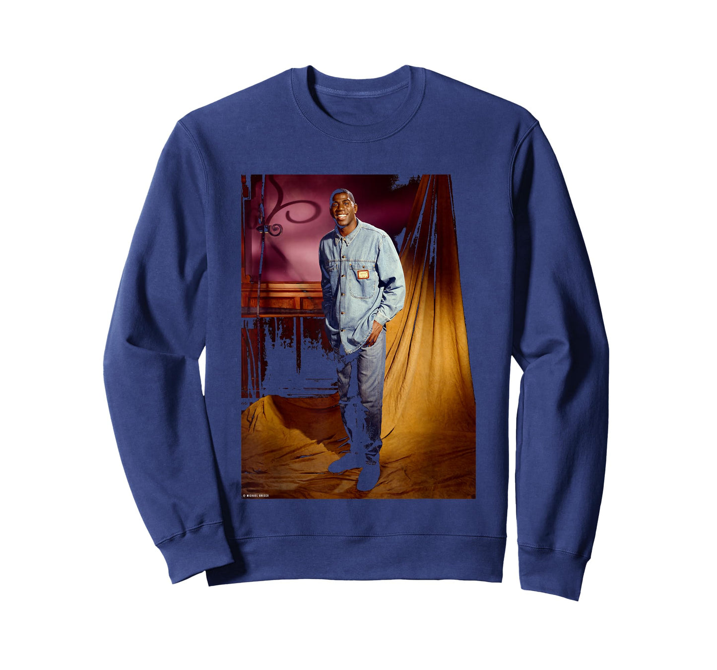Basketball Legend Magic Johnson LA Lakers by Michael Grecco T-Shirt
