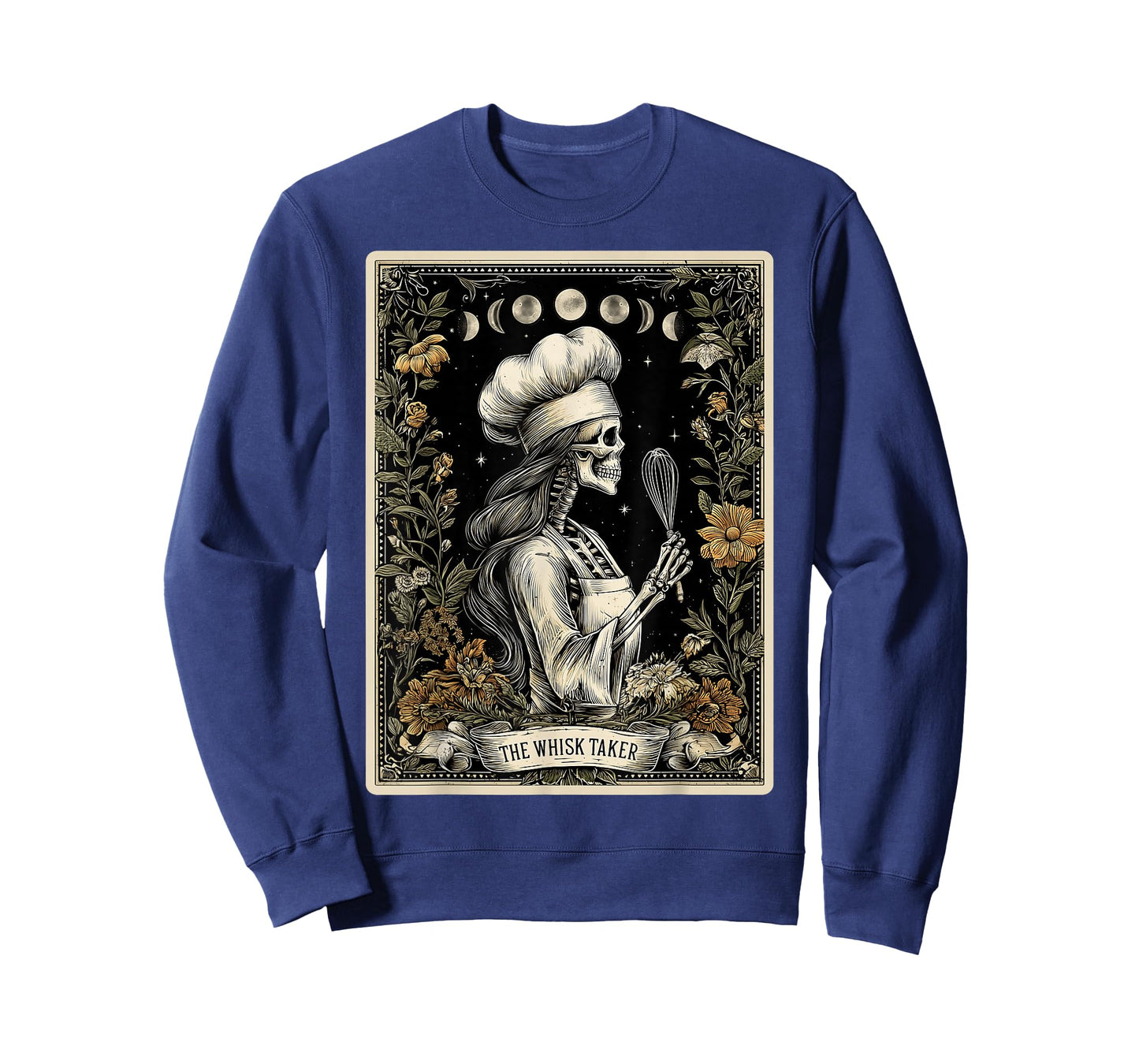 The Whisk Taker Baking Baker Tarot Card Skeleton Witchy T-Shirt