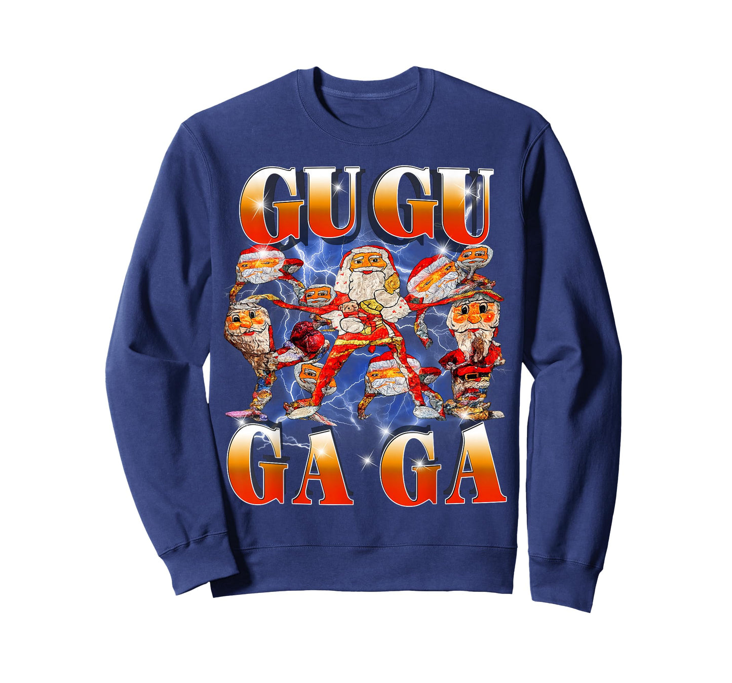 Funny Gugu Gaga Santa Brainrot Meme Kids Teens T-Shirt