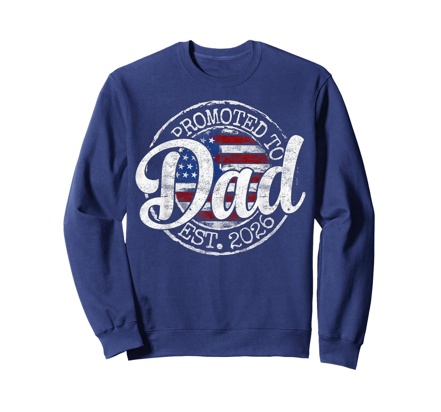 Promoted to Dad Est 2026 Stamp First Time Daddy to Be T-Shirt