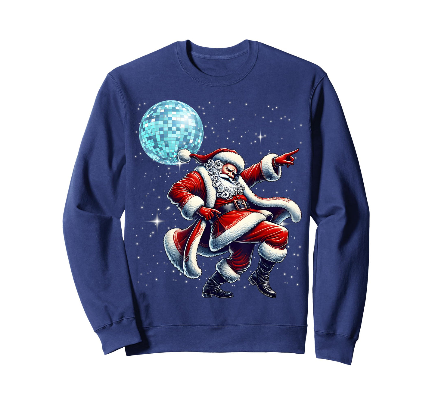 Disco Santa Christmas Nightclub Dancing Santa Claus Holiday T-Shirt