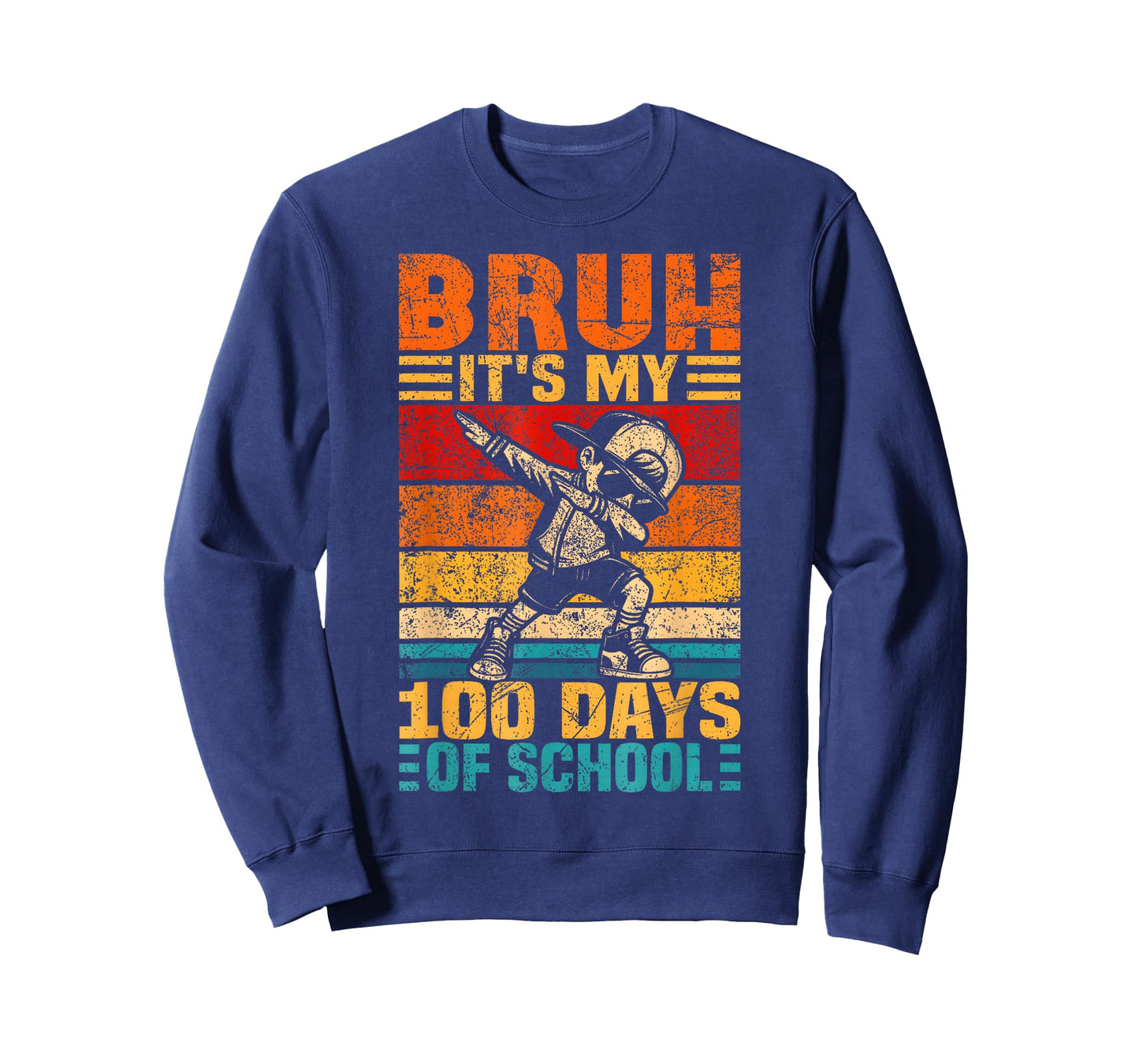 Bruh Its My 100 Days of School Boys 100th Day of School T-Shirt