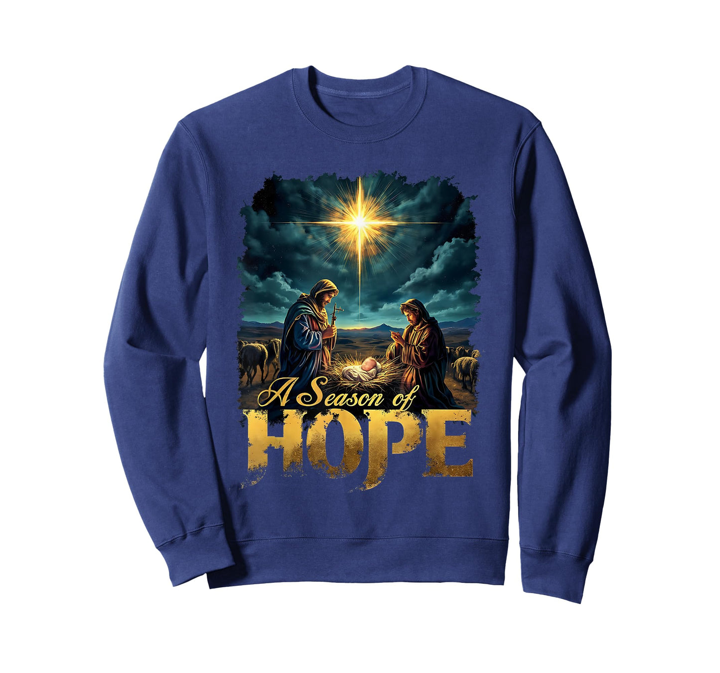 Vintage A Season of Hope Christmas Jesus Faith T-Shirt