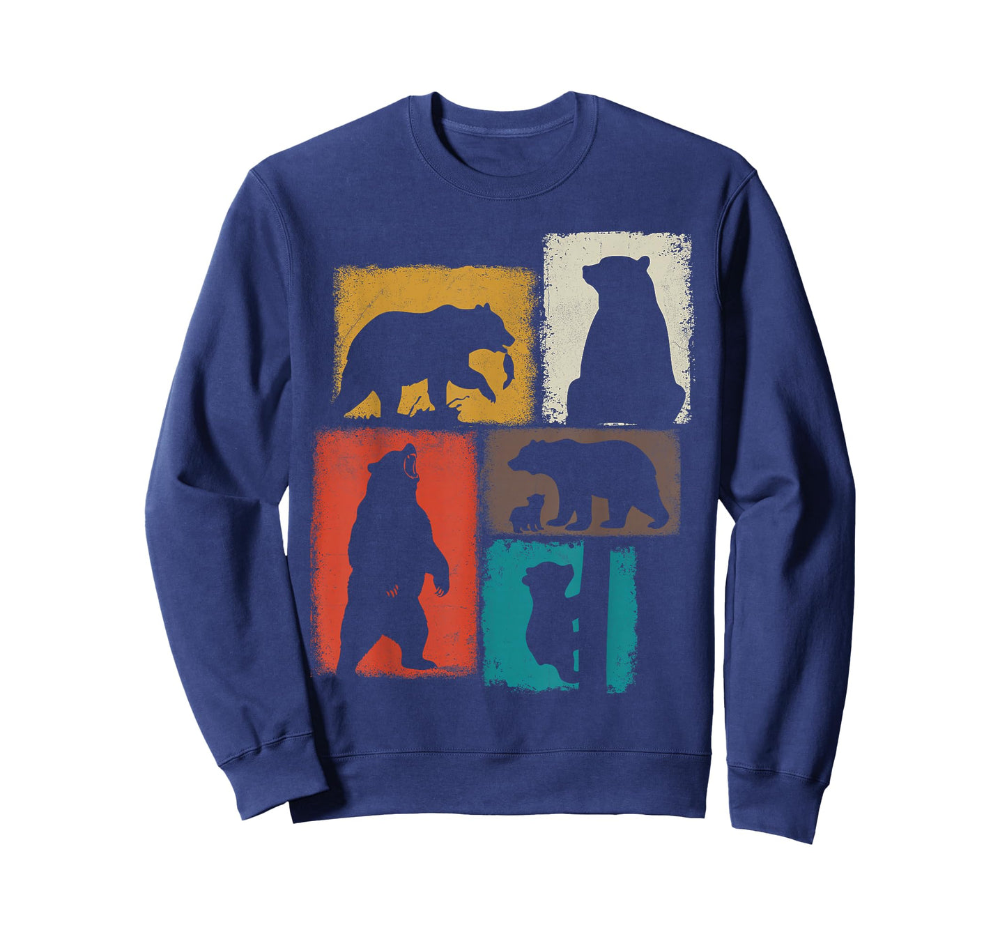 Bear Vintage Collage Outdoorsman Wildlife Lover T-Shirt