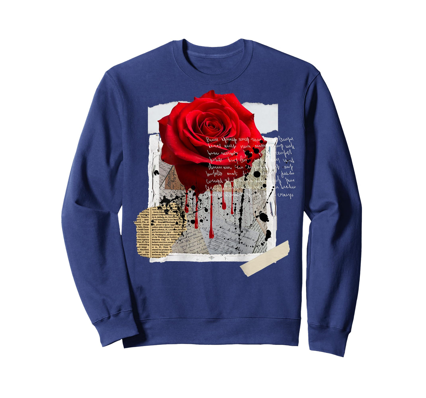 Streetwear Graphic Dark Floral Urban Aesthetic, Mens Fashion T-Shirt