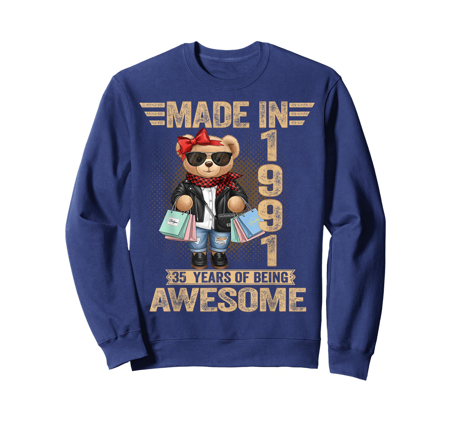 35 Year Old Made in 1991 Teddy Bear 35th Birthday Women Men T-Shirt