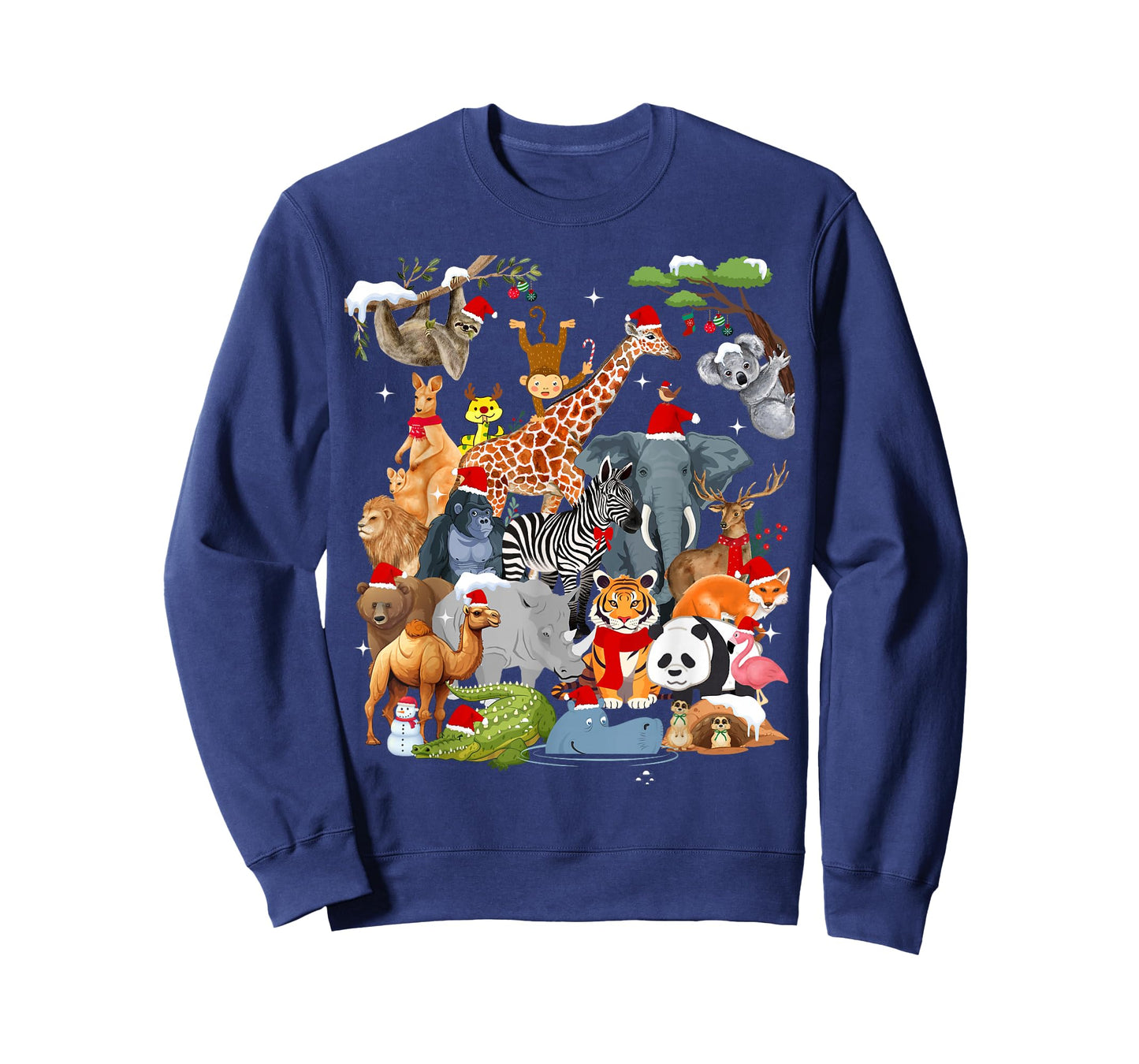 Men Women Kids Wildlife Zoo Day Christmas Party 22 Animals T-Shirt