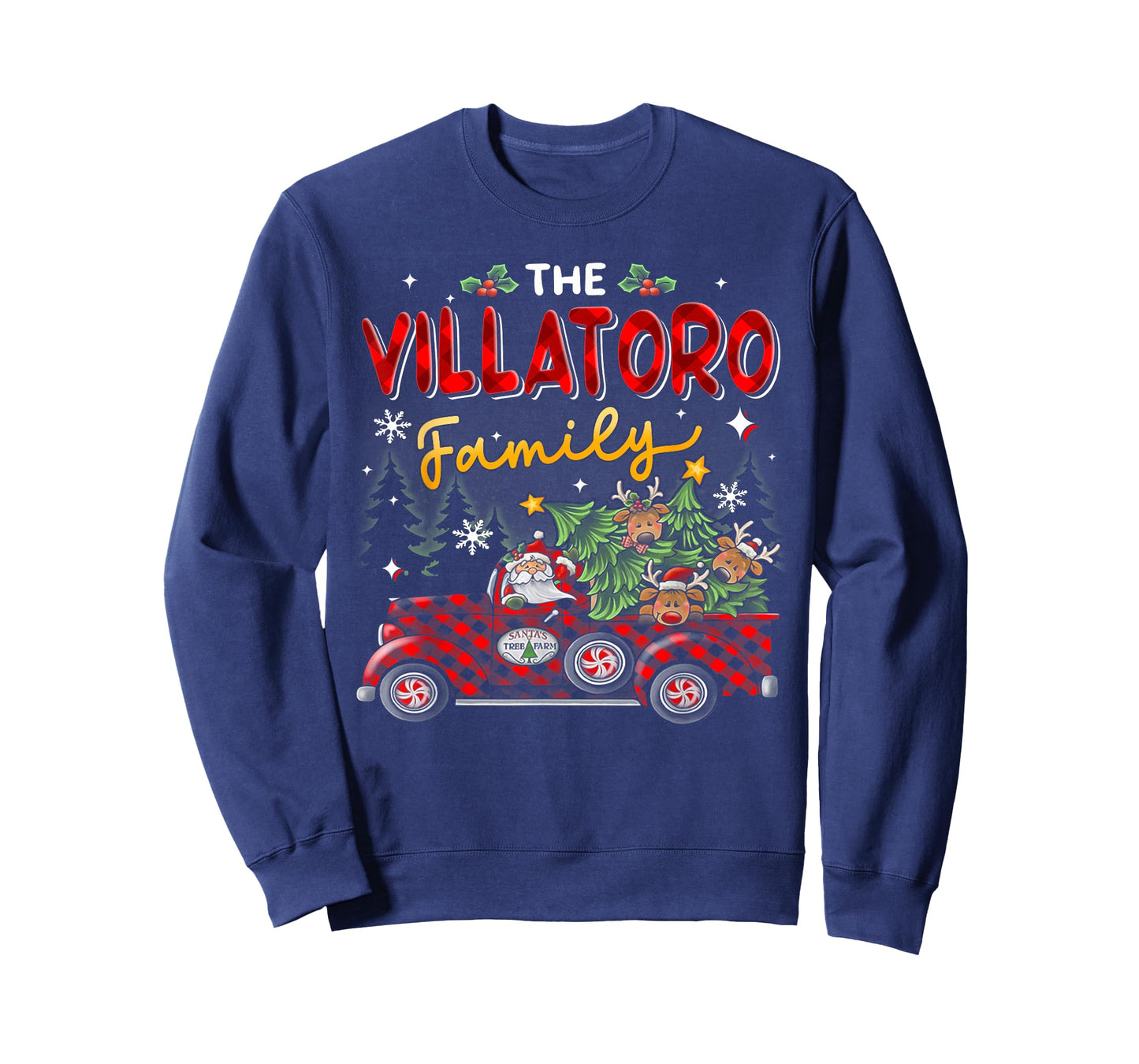 The Villatoro Family Christmas Matching Pajamas Group Gift T-Shirt