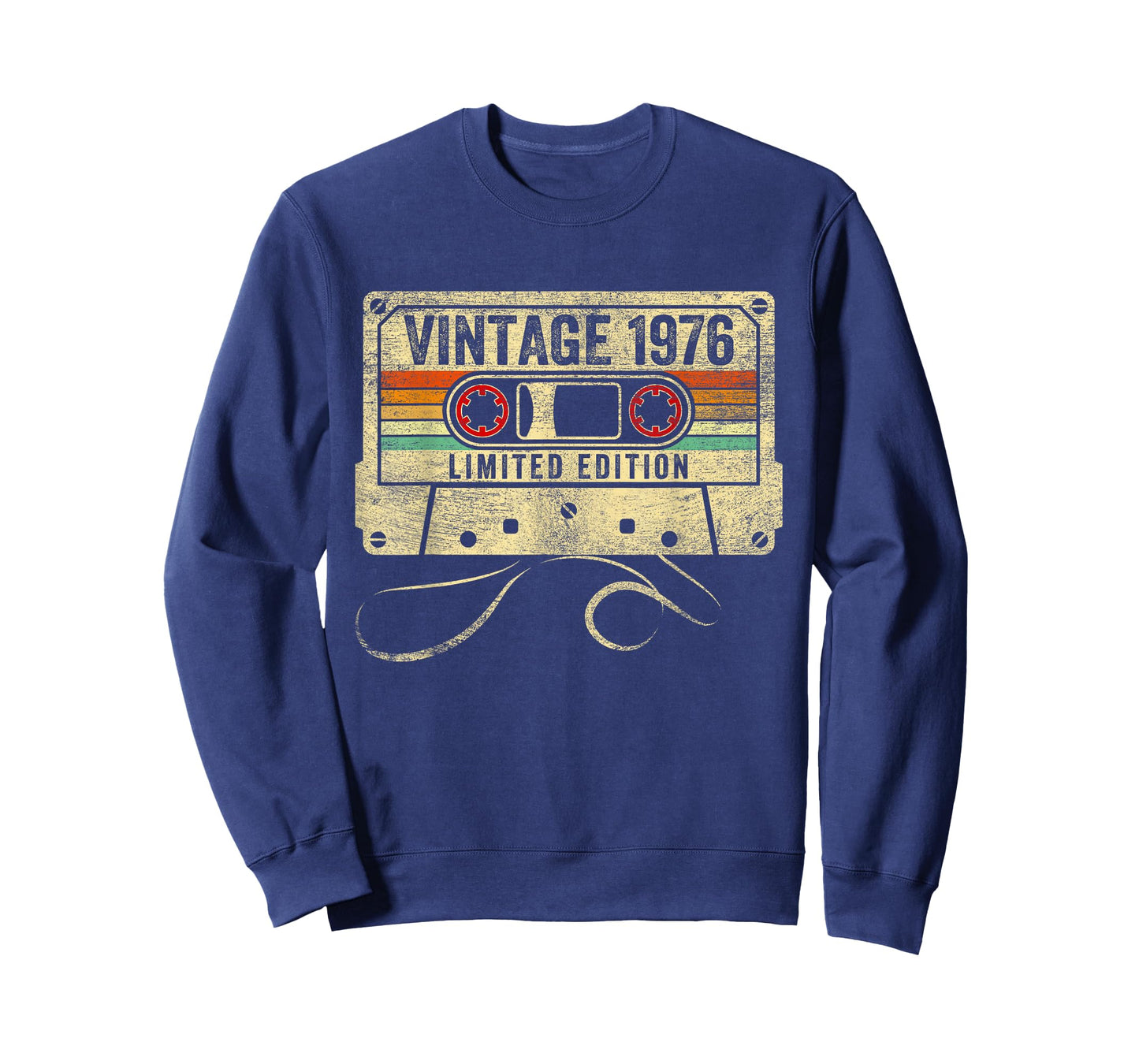 Vintage 1976 Limited Edition 50th Birthday Men Cassette Tape T-Shirt