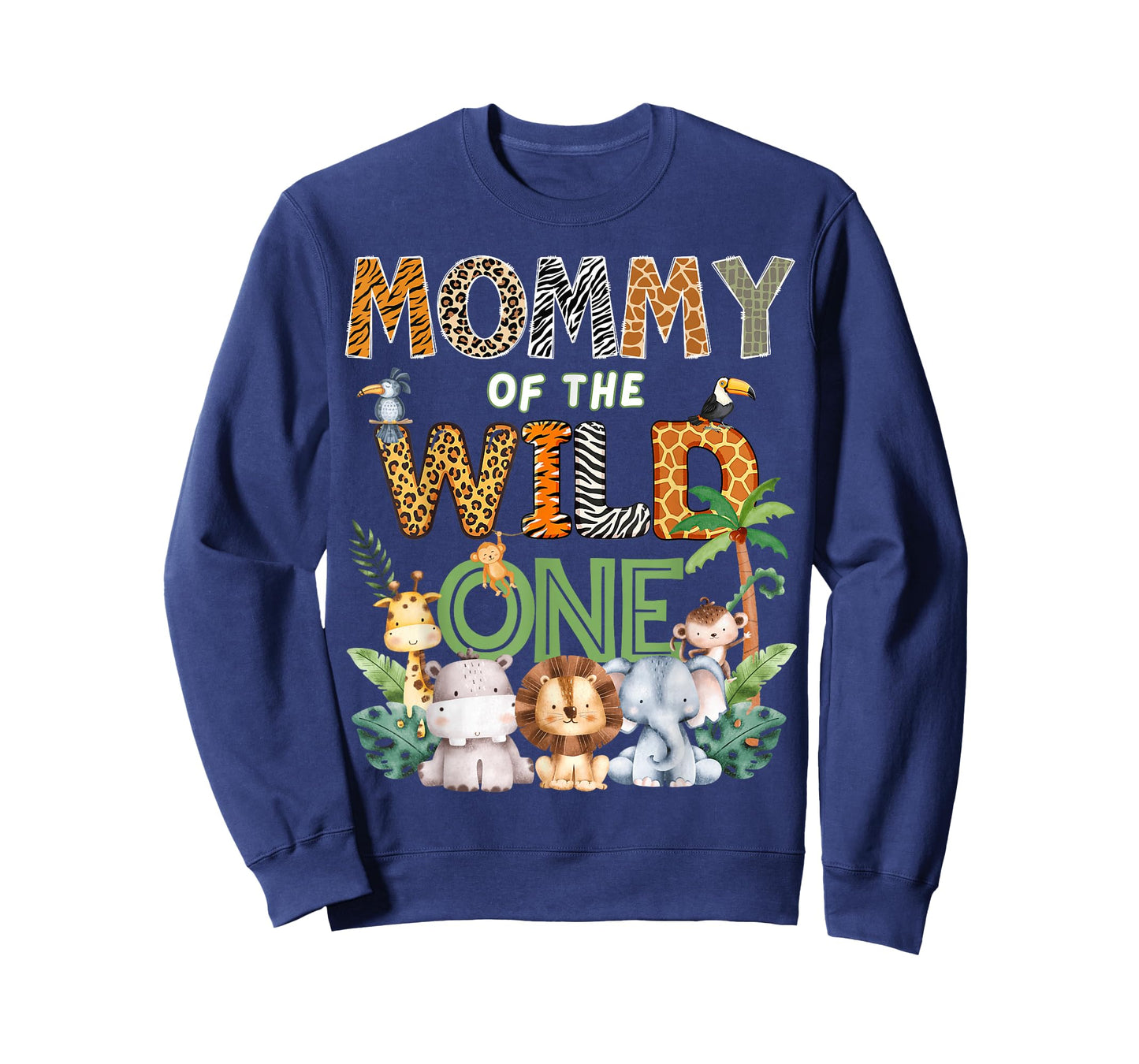 Mommy of The Wild One Safari 1St Birthday Kids T-Shirt