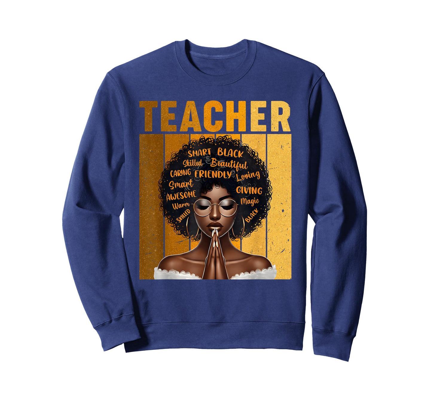Black Teacher Magic Black History Month Afro Hair Melanin T-Shirt