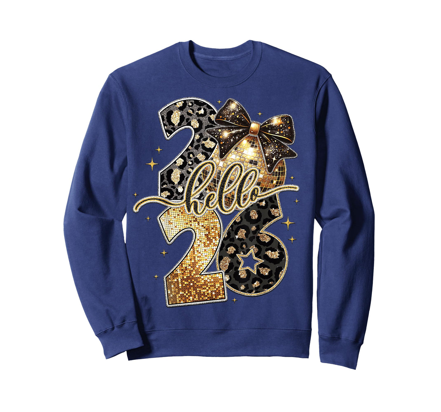 Hello 2026 Happy New Year Disco Ball NYE Countdown Party T-Shirt