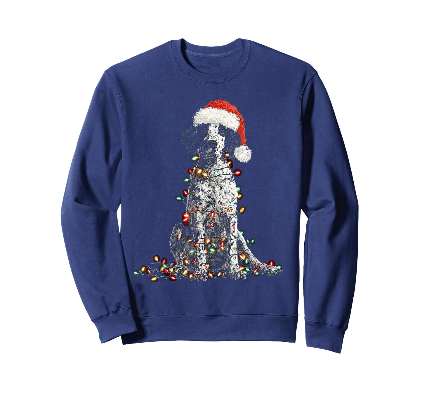 Funny English Setter Christmas Graphics Dog Lights Lover T-Shirt