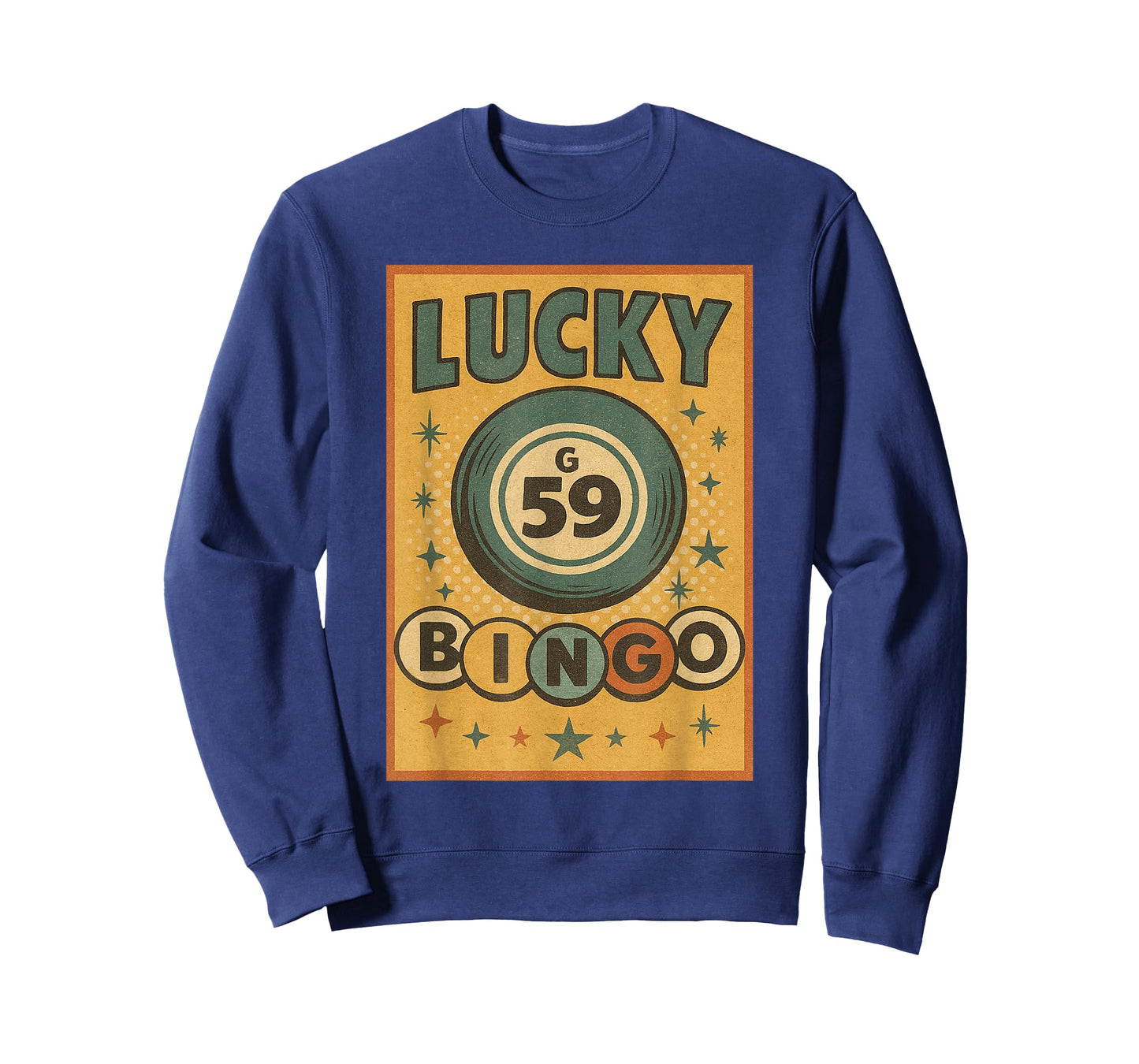 Lucky Bingo Number 59 Lucky Bingo Ball Bingo Vintage T-Shirt
